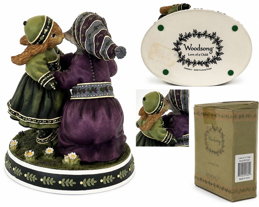 DEMDACO Woodsong Love of a Child 2002 Figurine w Box